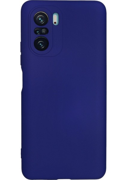 Xiaomi Redmi K40 Pro Kılıf Lansman Içi Kadife Nano Silikon - Lacivert