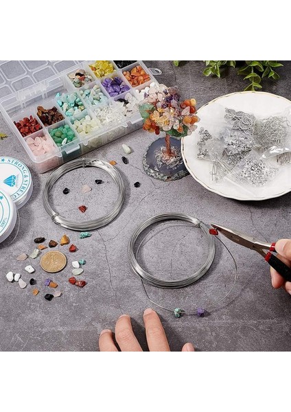 Düzensiz Cips Taş Boncuk Kiti Atlama Yüzük Dıy Takı Bilezik Yapımı Için (Yurt Dışından) modelleri