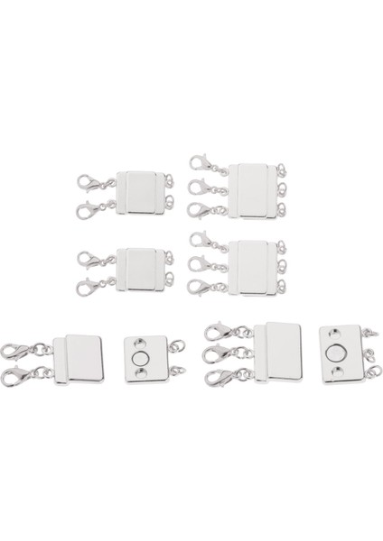 Kolye Katmanlama Toka Manyetik 2-3 Strands Ayırıcı Gümüş 6 Adet (Yurt Dışından)