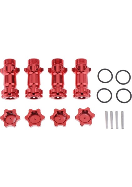 Hsp 94087 Için 17MM 30MM Birleştirici Adaptörü 1/8 Rc Kamyon Kırmızısı (Yurt Dışından)