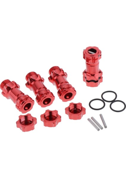 Hsp 94087 Için 17MM 30MM Birleştirici Adaptörü 1/8 Rc Kamyon Kırmızısı (Yurt Dışından)