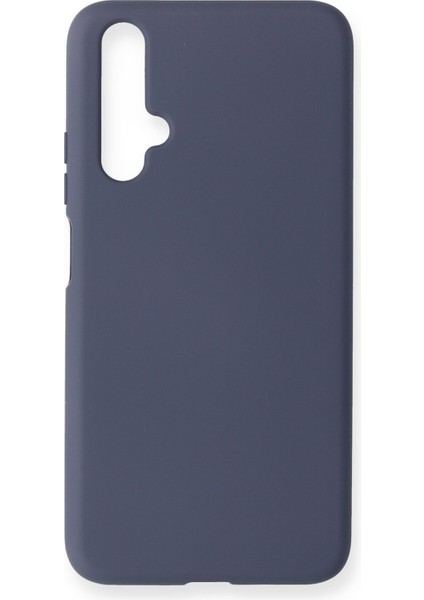Huawei Nova 5t Kılıf Lansman Içi Kadife Nano Silikon - Gri