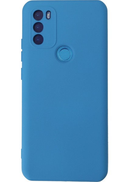 General Mobile Gm 21 Plus Kılıf Lansman Içi Kadife Nano Silikon - Mavi