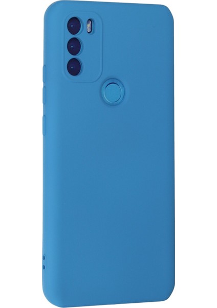 General Mobile Gm 21 Plus Kılıf Lansman Içi Kadife Nano Silikon - Mavi