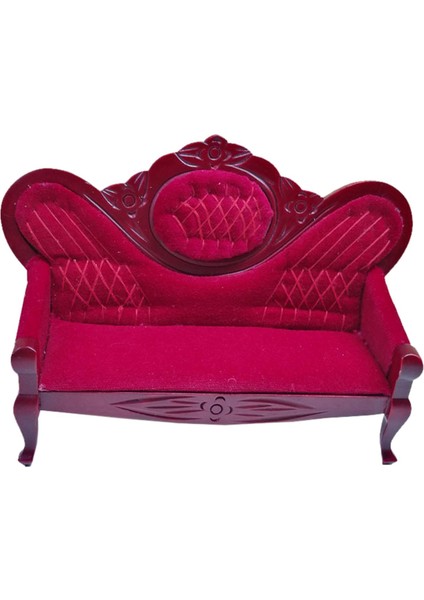 Mini Dollhouse Kanepe Dıy 1:12 Için Bebek Evi Dekorasyon Maun (Yurt Dışından)