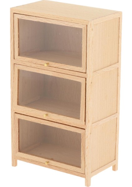 Minyatür Dollhouse Ahşap Kitaplık Mobilya 3-Tier 1:12 Peyzaj Için (Yurt Dışından)