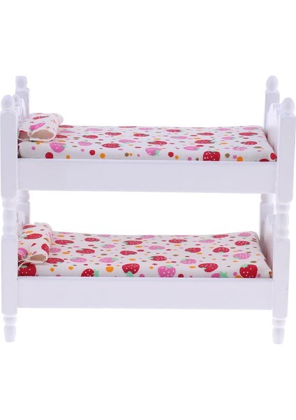 1/12 Mini Ahşap Çocuk Ranza Bebek Beşiği Sallanan At Dollhouse Yatak Odası (Yurt Dışından) fiyatları