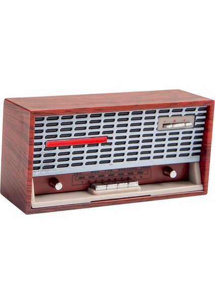 Vintage Stil Gramofon Kaydedici Minyatür Için 1:12 Dollhouse Dekorasyon Koyu Kırmızı (Yurt Dışından)