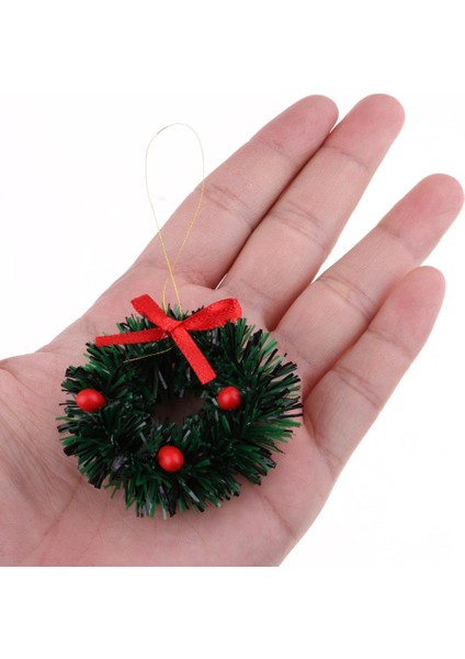 1/12 Bebekler Ev Asılı Çelenk Noel Ağacı Dekorasyon Garland Oyuncak (Yurt Dışından) modelleri