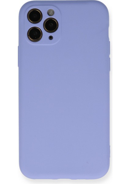 Apple iPhone 11 Pro Kılıf Lansman Içi Kadife Nano Silikon - Lila