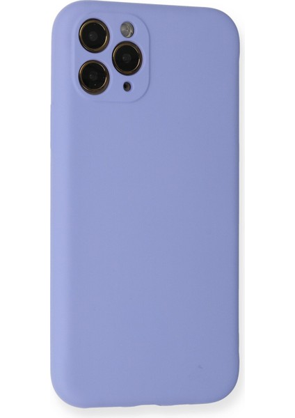 Apple iPhone 11 Pro Kılıf Lansman Içi Kadife Nano Silikon - Lila