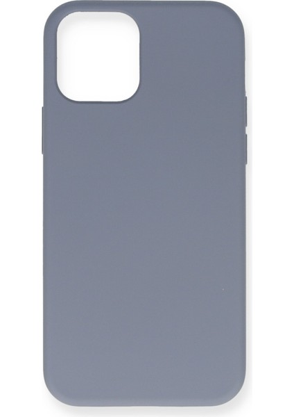 Apple iPhone 12 Mini Kılıf Lansman Içi Kadife Nano Silikon - Gri