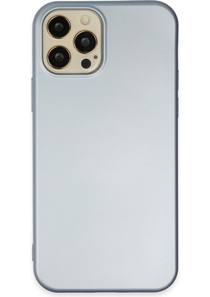 Apple iPhone 12 Pro Kılıf Lansman Içi Kadife Nano Silikon - Sky Blue