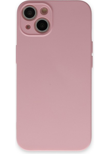 Apple iPhone 13 Kılıf Lansman Içi Kadife Nano Silikon - Pembe