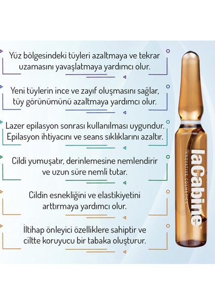 1 Adet Yüz Tüy Azaltıcı Ampul Lazer Epilasyon Ağda Sonrası Tüy Önleyici Dermaroller Dermapen Serum