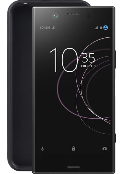 YKD Store Sony Xperia Xz1 İçin Tpu Telefon Kılıfı Puding Siyah (Yurt Dışından)