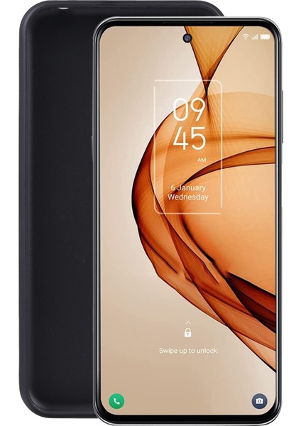 Tcl 20S İçin Tpu Telefon Kılıfı Puding Siyah (Yurt Dışından)