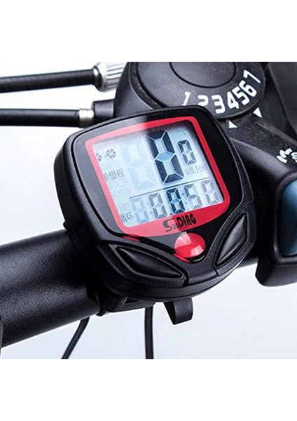 Sunding SD-548B Su Geçirmez LCD Ekran Dijital Km Hız Sayacı