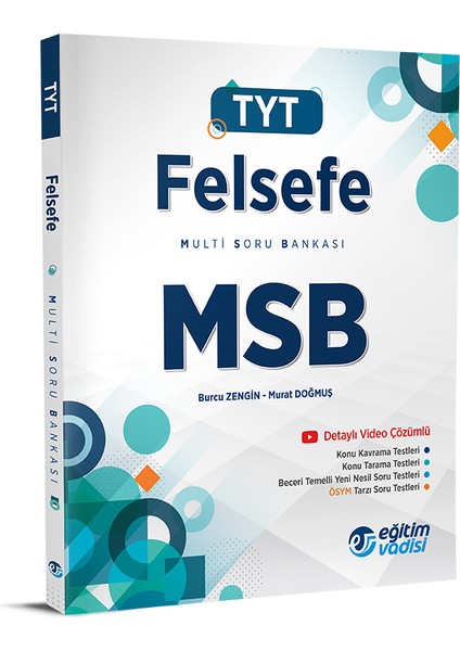 Eğitim Vadisi Yayınları TYT Felsefe MSB (Multi Soru Bankası)