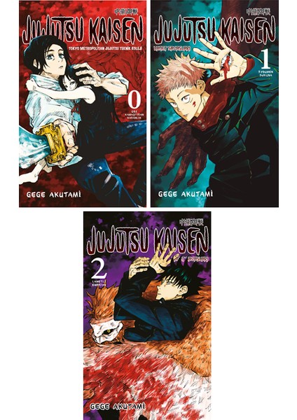 Jujutsu Kaisen 0-1-2. Ciltler Manga Seti - Gege Akutami