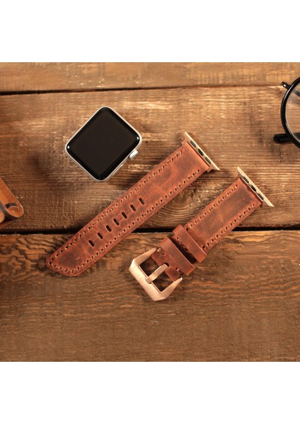 Apple Watch Kordon 42MM 44MM 45MM 49MM 3 / 4 / 5 / 6 / Se / 7 / 8 / Ultra / Ultra 2 Deri Kordon Hakiki Deri Kayış Taba fırsatları