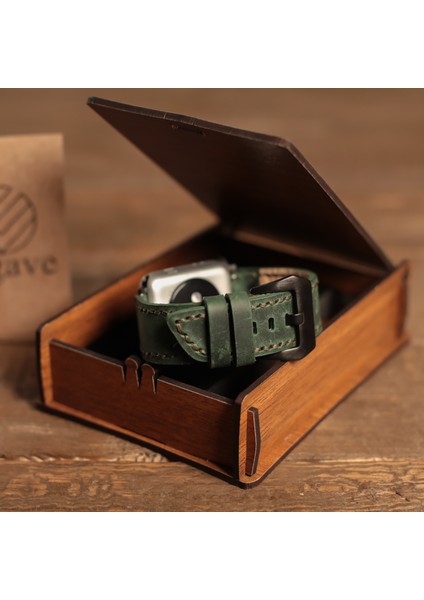 Apple Watch Deri Kordon 42MM 44MM 45MM 49MM 3 / 4 / 5 / 6 / Se / 7 / 8 / 9 Ultra / Ultra 2 Deri Kordon Yeşil Deri Apple Watch Kayış fiyatları