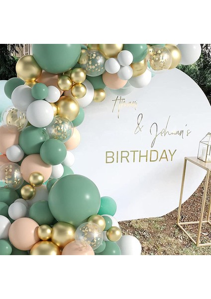 117 Adet Taze Yeşil Balon Dıy Kemer Çelenk Dekorasyon Kiti Yıldönümü (Yurt Dışından) indirimleri