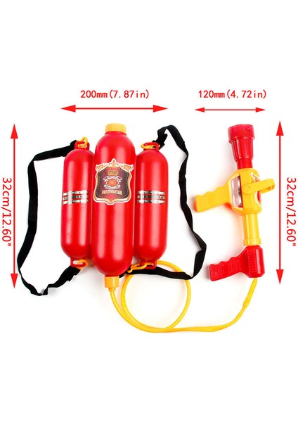Çocuklar Plaj Oyuncak Su Tabancası Çocuk Itfaiyeci Sırt Çantası Meme Su Tabancası Oyuncak (Yurt Dışından)