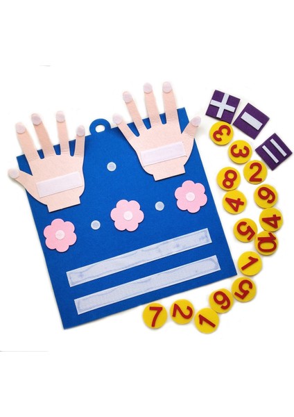 Çocuk Montessori Oyuncakları Keçe Parmak Numaraları Matematik Oyuncak Yeni Yürümeye Başlayan Çocuklar Için Erken Öğrenme Sayma (Yurt Dışından) fiyatları