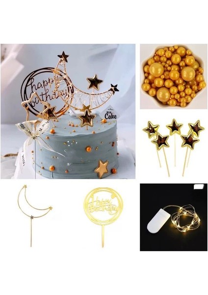 Akrilik Pasta Süsleme Topper Seti Sevgililer Doğum Günü Partisi Cupcake Dekoru (Yurt Dışından)