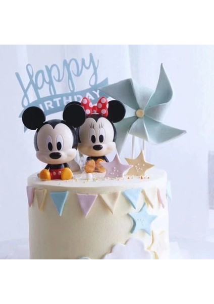 Doğum Günü Partisi Için 1 Çift Mickey Kek Toppers Dekorasyon (Yurt Dışından) fırsatları