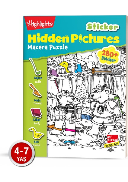 Sticker Hidden Pictures - Macera Puzzle