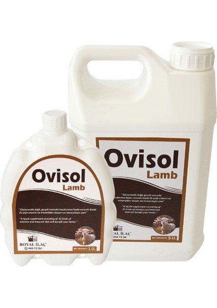 Royal Ovisol Lamb 1 Lt Hayvanlar Için Melas Içerikli Vitamin Mineral Sıvı Yem Katkı Etkili Ürün