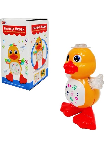 Can Ali Toys  Pilli Işıklı Müzikli Danscı Ördek Oyuncak