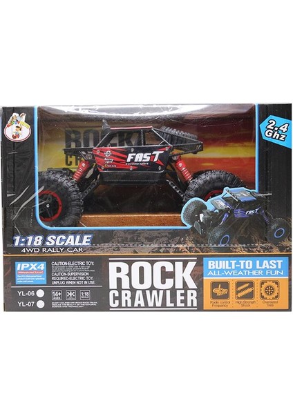 1:18 Ölçek Rock Crawler Kumandalı Arazi Aracı 25 cm