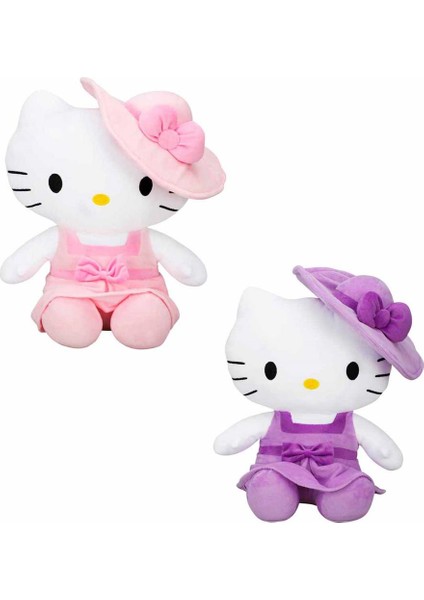 Hello Kitty Şapkalı Peluş Oyuncak 36 Cm.1 Adet Fiyatıdır