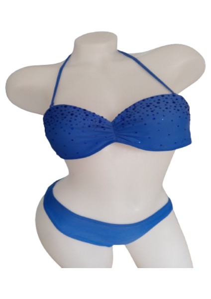 Kadın Taş Işlemeli Bikini Takım
