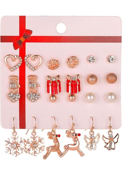 Küpe Hoop Bırak Dangle Kulak Çiviler Takı Melek Noel Kız Lover Kar Tanesi Için (Yurt Dışından) modelleri