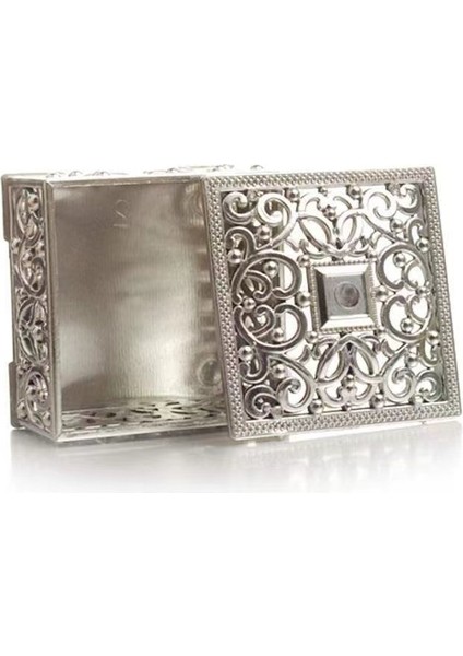 Plastik Hollow Altın Folyo Kek Şeker Depolama Organizatör Kutusu Düğün Hediye Paketleme Parti Malzemeleri (Yurt Dışından)