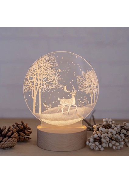 Yaratıcı 3D Başucu Gece Lambası Dekoratif Masa Lambası (Yurt Dışından)