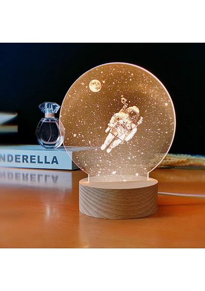 Yaratıcı 3D Başucu Gece Lambası Dekoratif Masa Lambası (Yurt Dışından)
