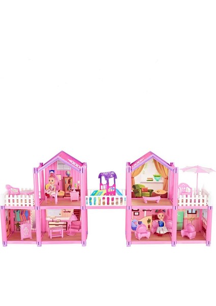 149 Parça Villa Yapı Taşları Seti Pembe (Yurt Dışından)