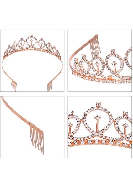 Doğum Günü-Kız Kuşağı Tiara Taç Seti Köpüklü Omuz Askısı Doğum Günü Partisi Malzemeleri (Yurt Dışından) modelleri