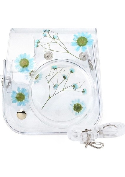 Fujifilm Instax mini 11/9/8 için Kamera Kılıfı PVC Çiçek (Yurt Dışından)