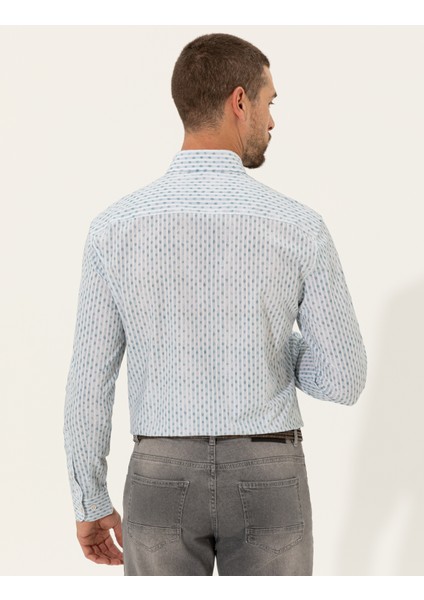Erkek Zümrüt Slim Fit Uzun Kollu Gömlek 50249782-VR055