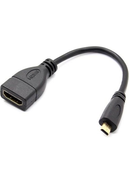 HDMI Dişi To Micro HDMI Erkek Ses ve Görüntü Çevirici Kablo