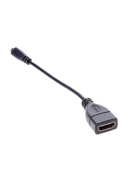 HDMI Dişi To Micro HDMI Erkek Ses ve Görüntü Çevirici Kablo