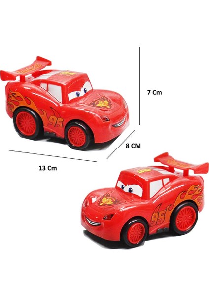 Sürtmeli Kücük Kırmızı Sevimli Araba