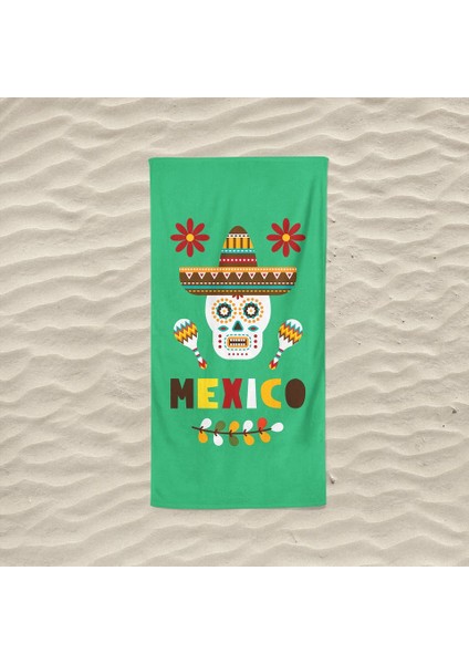 Viva Mexico - Baskılı Plaj Havlusu