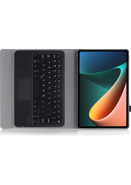 AN05 -A Tpu Çerçeve + Deri Stand Kılıfı Xiaomi Pad İçin Çıkarılabilir Bluetooth Dokunmatik Yüzey Klavyesi 5/5 Pro - Siyah (Yurt Dışından)